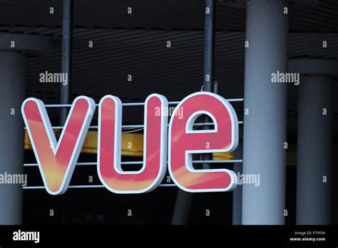 Vue cinema sign logo Stock Photo - Alamy