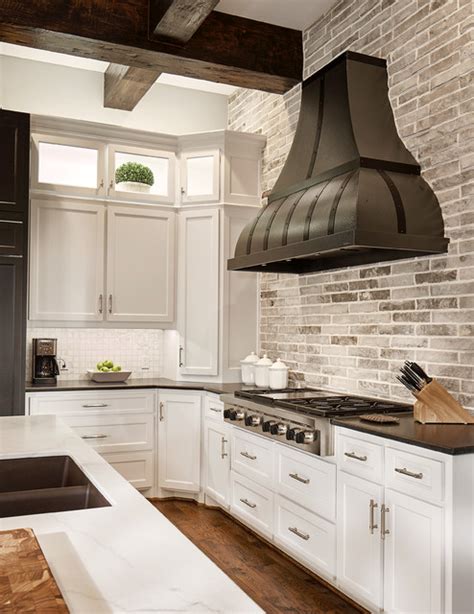 Kitchen Backsplash With White Cabinets And Dark Countertops - bmp-noodle