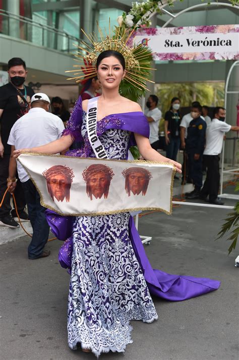 LOOK: Bb. Pilipinas candidates stun in Santacruzan gowns for Flores de ...