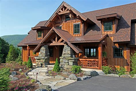 Mountain Lodge with Lower Level - 18813CK | Architectural Designs ...