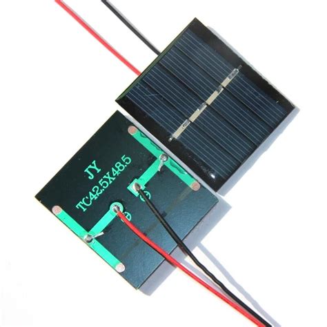 BUHESHUI Mini 0.36W 2V Solar Panel Solar Cell DIY Panel Polycrystalline Solar Toy Panel ...