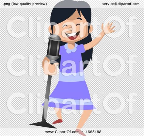 Girl Is Singing on Microphone by Morphart Creations #1665188