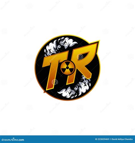 TR Logo Monogram ESport Gaming with Gas Shape Design Stock Vector - Illustration of black, brand ...