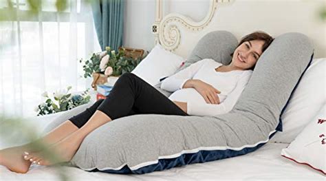 Meiz Pregnancy Pillow, Cooling Pregnancy Pillows for Sleeping, Full ...