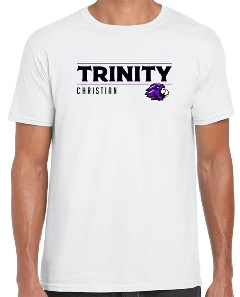 Trinity Christian w/ Lion Head Graphic Design Youth & Adult Apparel ...