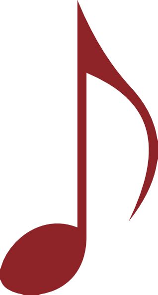 Red Music Note Clip Art at Clker.com - vector clip art online, royalty free & public domain