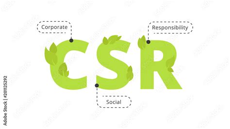 Corporate Social Responsibility symbol logo Stock Vector | Adobe Stock