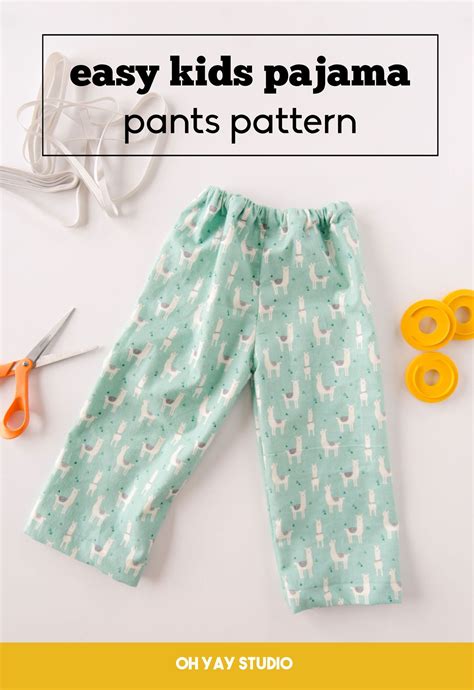 how to make an easy DIY pajama pants for kids; kids pajama pants ...