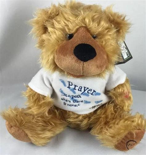 Prayer Bear Stuffed Animal Teddy Talking 12in. Noah Benshea Plush ...