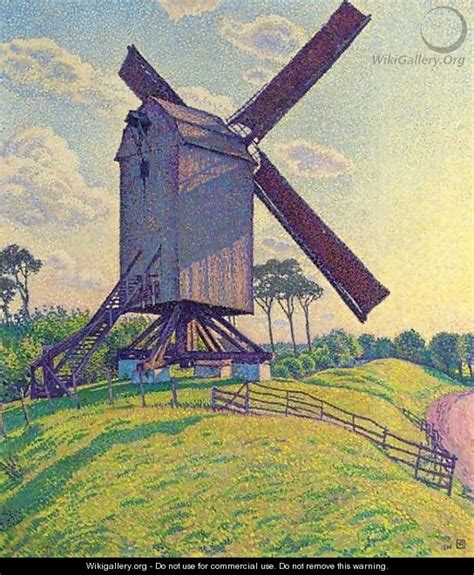 Le Moulin du Kalf a Knokke (Moulin en Flandre) - Theo Van Rysselberghe - WikiGallery.org, the ...