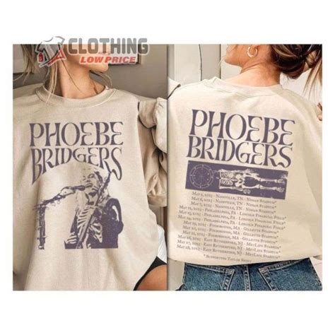 Phoebe Bridgers World Tour 2023 Merch, Phoebe Bridgers Song Shirt ...