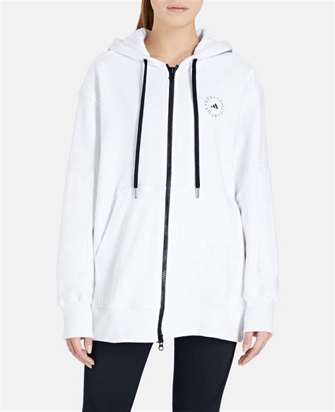 Women White White Full-zip Hoodie | Stella McCartney GB