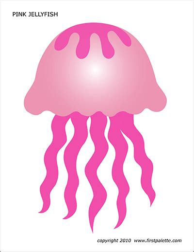 Jellyfish | Free Printable Templates & Coloring Pages | FirstPalette.com