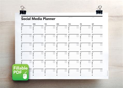 Social Media Calendar & Planner | Rumble Design Store