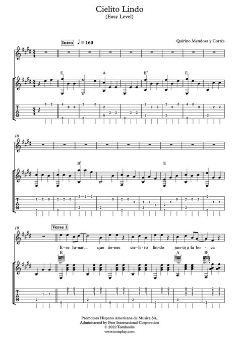 Cielito Lindo Guitar Chords