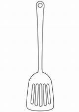 Shape Of Spatula  Free Printable Papercraft Templates sketch template