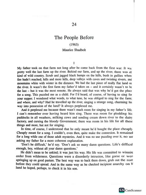 Shadbolt - The People Before | PDF