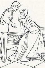 Cinderella And Prince Charming Coloring Pages  Home sketch template