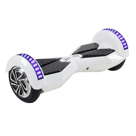 8 Inch Hoverboard with Bluetooth Remote LED Lights - White | Bluetooth ...