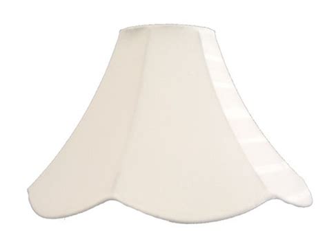 White Scalloped Bell Table-Lamp SHADE Perfect for Decorating