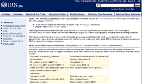 Federal Income Tax Withholding Calculator - Tax Withholding Estimator 2021