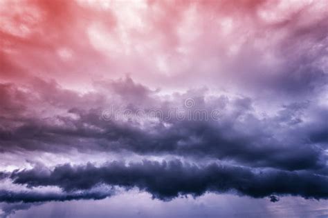 Storm and Rain Clouds, Bad Weather Stock Image - Image of torrential ...