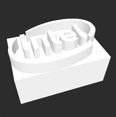 STL file Intel Logo・Design to download and 3D print・Cults