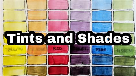 Painting Tints and Shades (and some paint etiquette) - theartproject ...