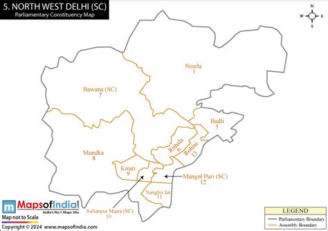 North West Delhi Parliamentary Constituency Map, Election Results and Winning MP