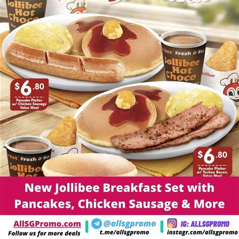 Jollibee launches new Breakfast Menu Set with Pancake Platter, Chicken ...