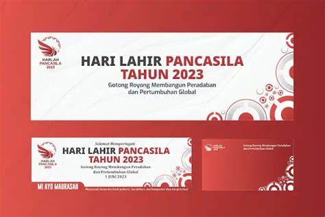 Spanduk, Banner, dan Backdrop Hari Lahir Pancasila 2023