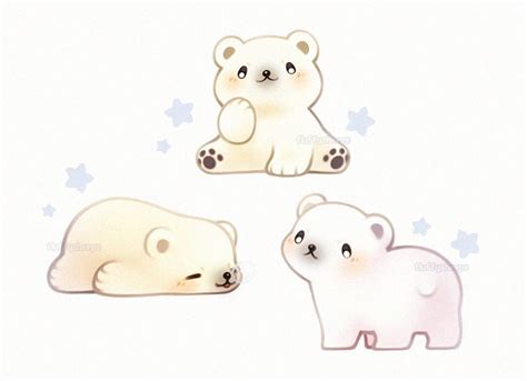 Pin by Зотов А.И on Kawaii | Cute animal drawings kawaii, Polar bear drawing, Cute kawaii animals