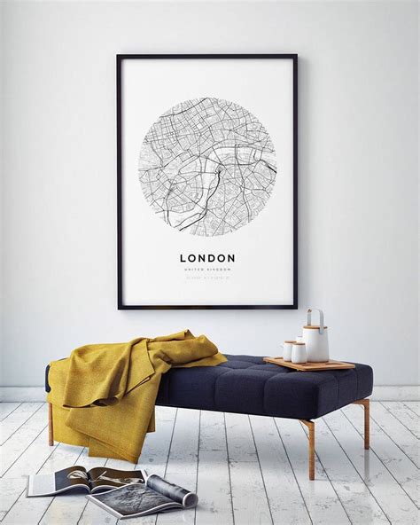 London Map Poster City Map Print UK Map Print London City | Etsy