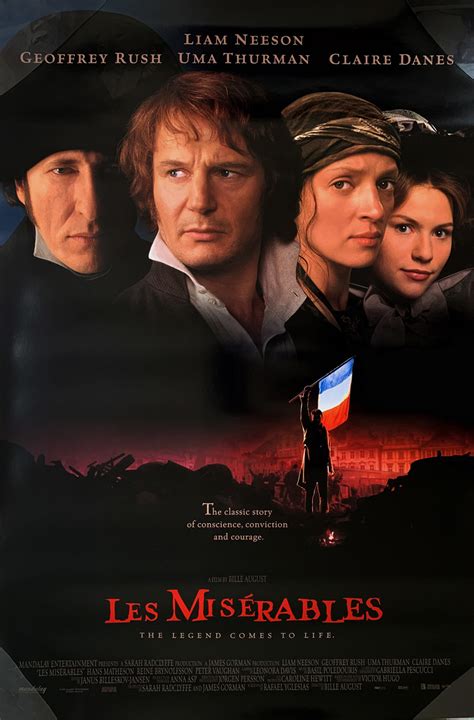 LES MISERABLES MOVIE POSTER DS ORIGINAL Ver B 27x40 LIAM NEESON CLAIRE DANES | eBay