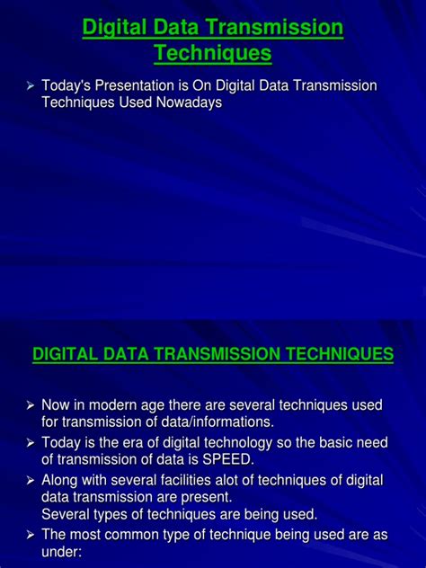 Digital Data Transmission Techniques | PDF | Digital Subscriber Line | Asynchronous Transfer Mode