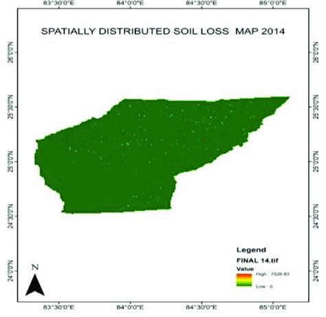 Soil Loss Map June-2014. | Download Scientific Diagram