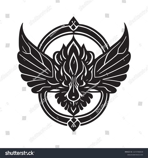 Tribal Eagle Tattoo Vector Illustration Eagle Stock Vector (Royalty ...