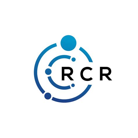 RCR letter technology logo design on white background. RCR creative initials letter IT logo ...