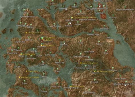 The Witcher 3 Wild Hunt: Velen Map and Locations - KosGames