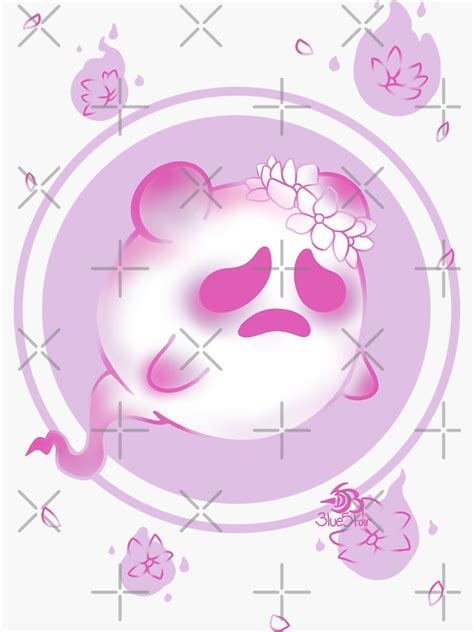 "Pink ghost" Sticker for Sale by 3lue5tar | Redbubble