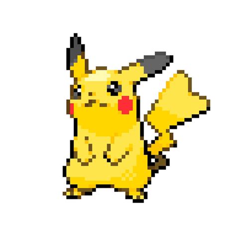 Pikachu Pixel Art by Hiyorie on DeviantArt