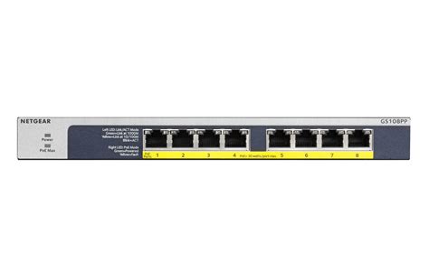 GS108PP – 8 port Gigabit Unmanaged Switch w/ 8 PoE – Concord Information Technology