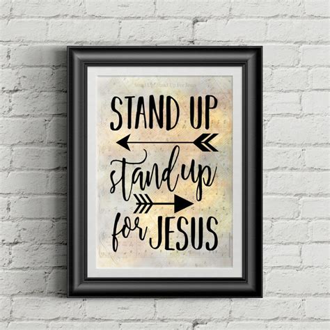 Stand Up, Stand up for Jesus Digital Hymn Print - Etsy Israel