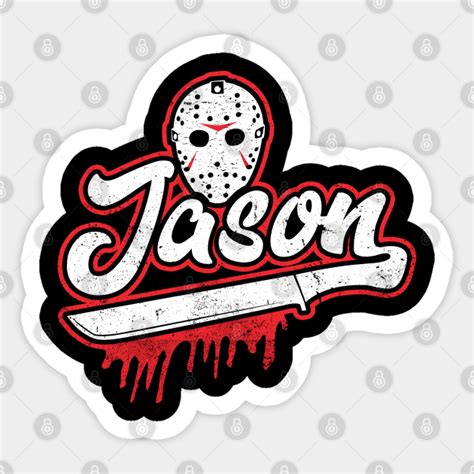 Jason Voorhees Logo - Jason Voorhees - Sticker | TeePublic