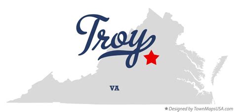 Map of Troy, VA, Virginia