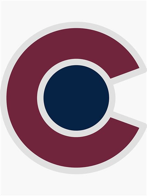 "Colorado Avalanche Alternate Logo" Sticker by magpie1463 | Redbubble