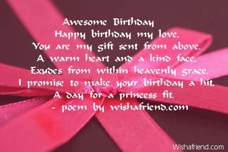 Girlfriend Birthday Poems