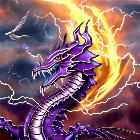 DreamUp Creation: Purple Lightning Dragon 2 by TeamAshArtist on DeviantArt