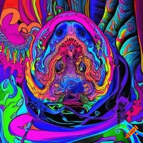 Neon psychedelic artwork