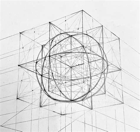 Drawing a sphere in 2-point perspective : r/TopConspiracy